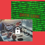 コンピュータのプログラムとdata leakの文字が画面に表示されているイメージ